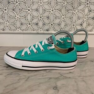 Converse Chuck Taylor All Star Low Top Teal Canvas Shoes Women's 6 / Men's 4